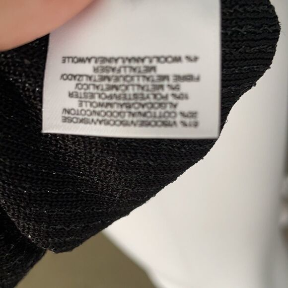 Jones New York Black Lurex Med Sleeveless Dress - Picture 9 of 9